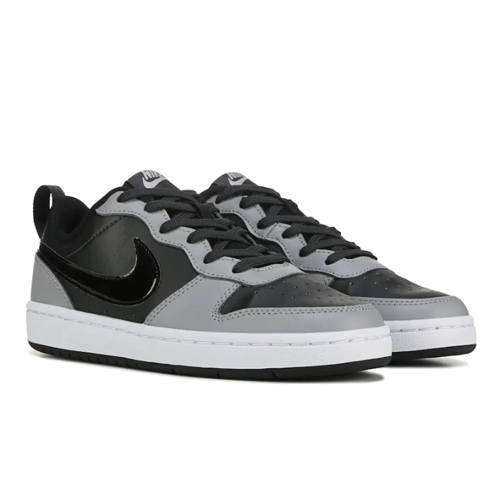 Nike 耐克 Court Borough Low 2 黑灰色大童款板鞋