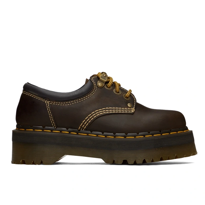 超级美拉德！DR. MARTENS 棕色8053 Quad Arc 德比鞋7.5折$135-55HaitaoShop